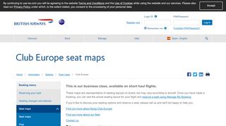 
                            12. Club Europe seat maps | Information | British Airways