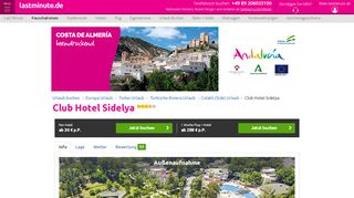 
                            4. Club Hotel Sidelya Colakli Side | Günstig buchen bei lastminute.de