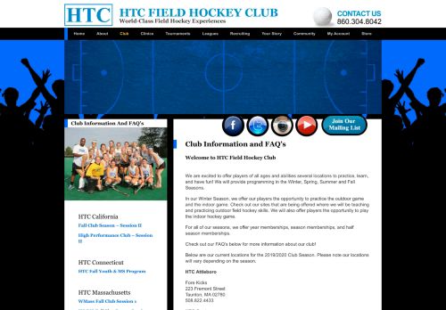 
                            10. Club Information and FAQ's – HTC Field Hockey