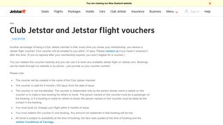 
                            11. Club Jetstar and Jetstar flight vouchers | Jetstar