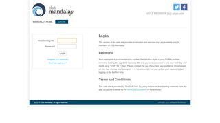 
                            5. Club Mandalay : Members Login