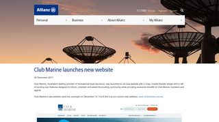 
                            8. Club Marine launches new website - Allianz