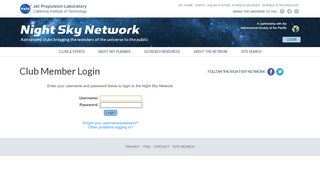 
                            11. Club Member Login | Night Sky Network