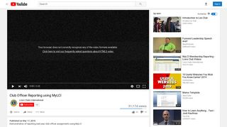 
                            12. Club Officer Reporting using MyLCI - YouTube