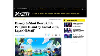 
                            11. Club Penguin Island Is Shutting Down by End of 2018 – Variety