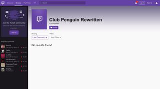 
                            12. Club Penguin Rewritten - Twitch