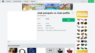 
                            7. club penguin vs club puffle - Roblox