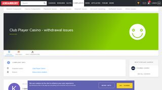 
                            11. Club Player Casino - withdrawal issues - Complaint Solved ...