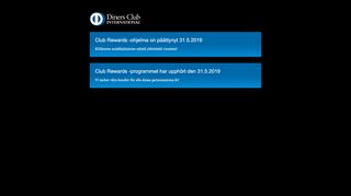 
                            11. Club Rewards | Diners Club Finland