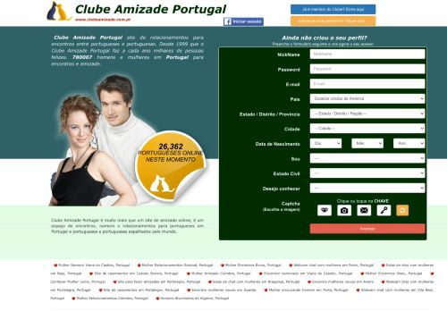 
                            3. Clube Amizade Portugal - Amizades em Portugal