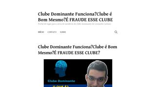 
                            12. Clube Dominante Funciona?Clube é Bom Mesmo?É FRAUDE ...