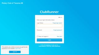 
                            13. ClubRunner Azure Login Page - Rotary Club of Tacoma #8