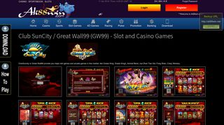 
                            9. ClubSuncity/Great Wall 99 (GW99)| Slot Games | Casino ...