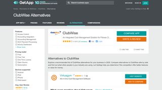 
                            11. ClubWise Alternatives, Competitors & Similar Software | GetApp®