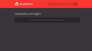 
                            2. clubyvette.com passwords - BugMeNot