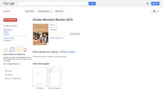 
                            13. Cluster Munition Monitor 2010