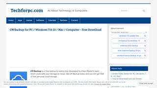 
                            9. CM Backup for PC / Windows 7.8.10 / Mac / Computer - Free ...