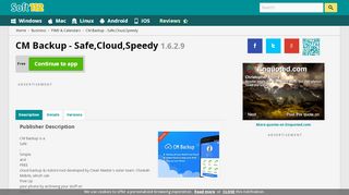 
                            4. CM Backup - Safe,Cloud,Speedy 1.6.2.9 Free Download