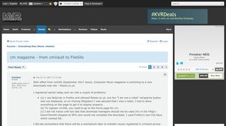 
                            7. cm magazine - from cmVault to FileSilo - KVR Audio