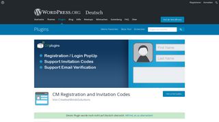 
                            1. CM Registration and Invitation Codes | WordPress.org