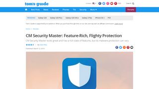 
                            10. CM Security Master: Feature-Rich, Flighty Protection - Tom's Guide