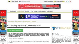 
                            12. CM Trading Forex Reviews and Comments 2019 about Global Capital ...