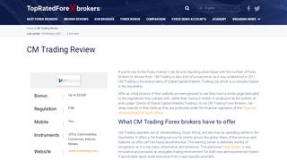 
                            10. CM Trading Review 2019: Is This the Ideal Trading Platform for You?