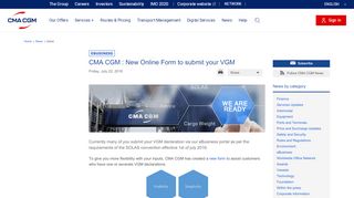 
                            3. CMA CGM eBusiness | VGM New Web Form