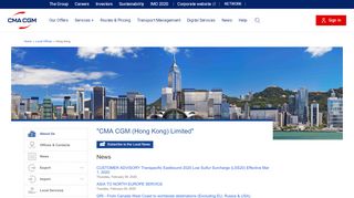 
                            13. CMA CGM Hong Kong Website - Advanced Shipping