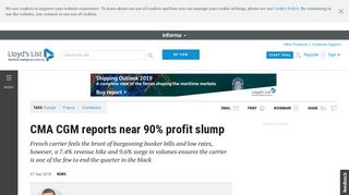
                            12. CMA CGM reports near 90% profit slump :: Lloyd's List