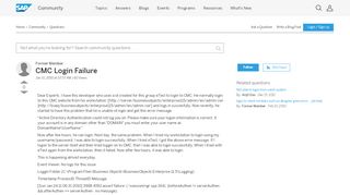 
                            8. CMC Login Failure - archive SAP