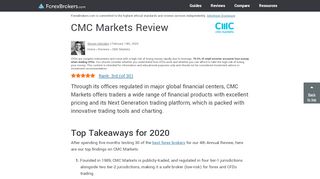 
                            10. CMC Markets Review - ForexBrokers.com
