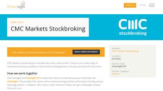
                            7. CMC Markets Stockbroking | Sharesight New Zealand Partner