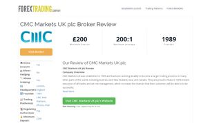 
                            10. CMC Markets UK plc Forex Broker Review: Sign Up Bonus, Spreads ...