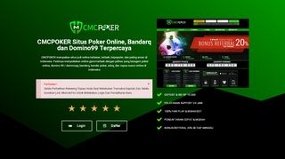 
                            10. CmcPoker - Agen Judi Domino Poker Terpercaya 100% Judi Online
