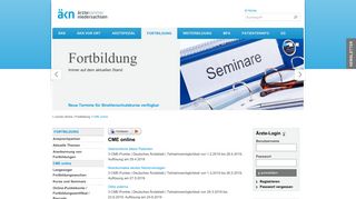 
                            10. CME online - Ärztekammer Niedersachsen » Ärztekammer ...