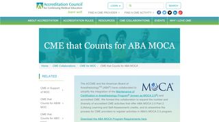 
                            11. CME that Counts for ABA MOCA | ACCME