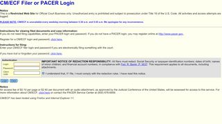 
                            5. CM/ECF Filer or PACER Login - Live Database: nyeb_live