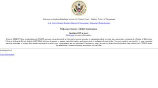 
                            12. CM/ECF Live Database-Live Database: US District Court