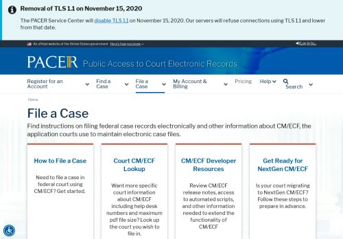 
                            4. CM/ECF - Public Access to Court Electronic Records