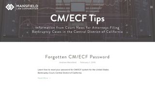
                            10. CM/ECF Tips — Lawyer for Ventura Oxnard & Camarillo - Local ...