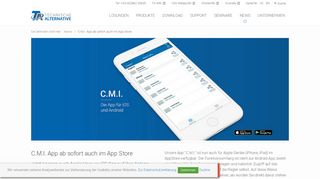 
                            13. C.M.I. App ab sofort auch im App Store > News - Technische Alternative