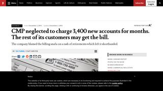 
                            9. CMP neglected to charge 3,400 new accounts for months. The rest of ...