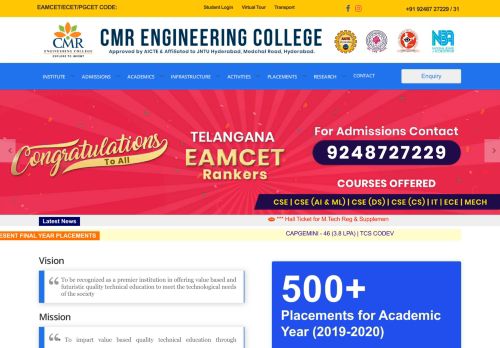 
                            1. CMR Engineering College , Hyderabad, Telangana, India - Approved ...