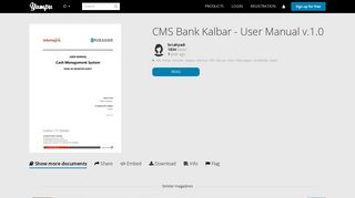 
                            6. CMS Bank Kalbar - User Manual v.1.0 - Yumpu