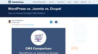 
                            5. CMS Comparison: WordPress vs Joomla vs Drupal - WebsiteSetup