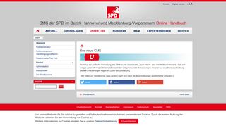
                            3. CMS der SPD in Niedersachsen Online Handbuch - Das neue CMS
