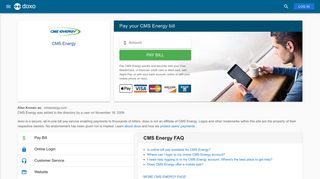 
                            6. CMS Energy: Login, Bill Pay, Customer Service and Care Sign-In - Doxo