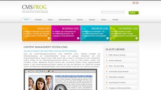 
                            1. CMS frog: Content Management System (CMS) online