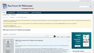 
                            11. CMS Frog Forumular wird in Website nicht angezeigt - homepage ...